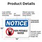 Signmission Non-Potable Water, 14 in W x Rectangle, Plastic OS-2PACK-NS-P-1014-L-15102 - alternate 7